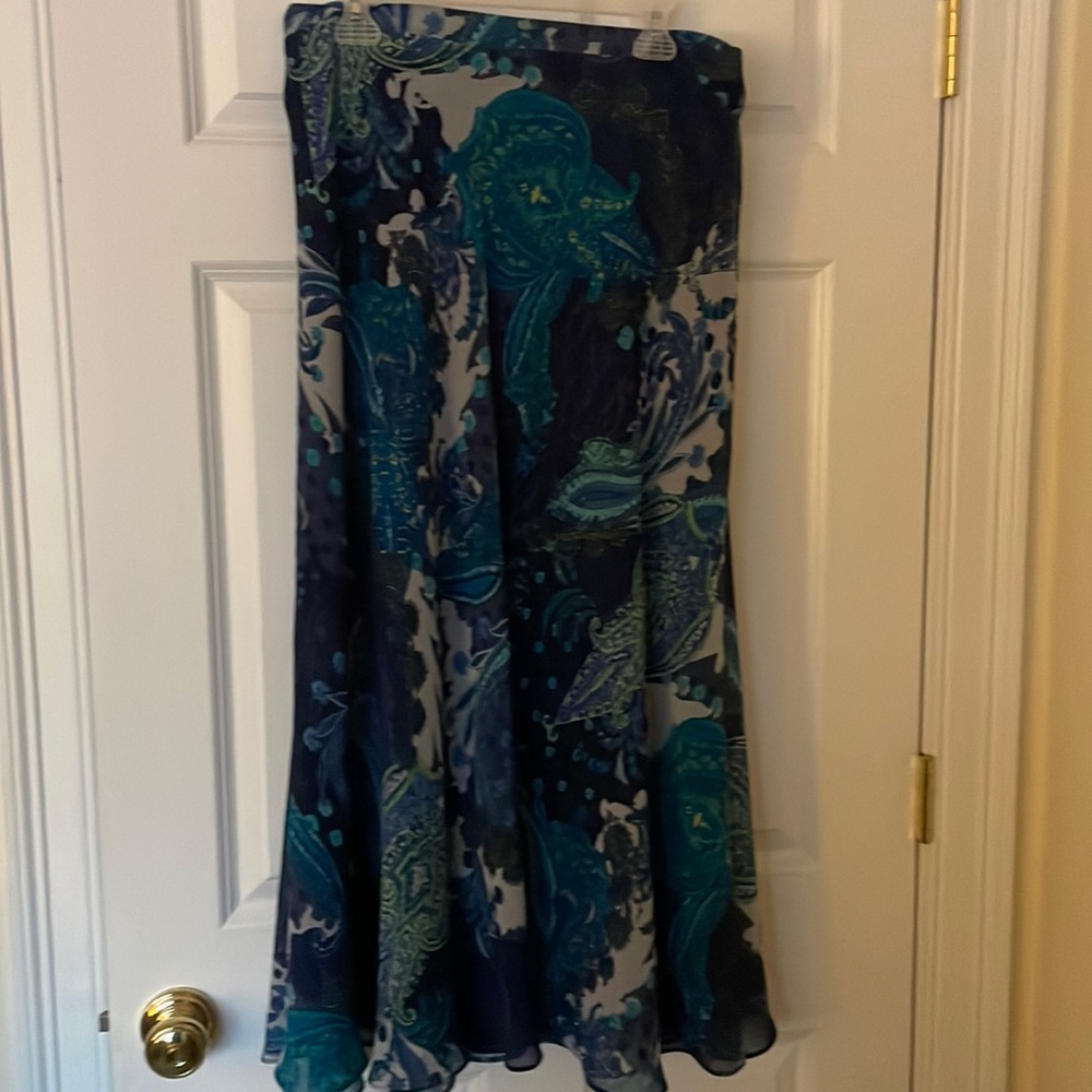 Roz and Ali chiffon overlay skirt